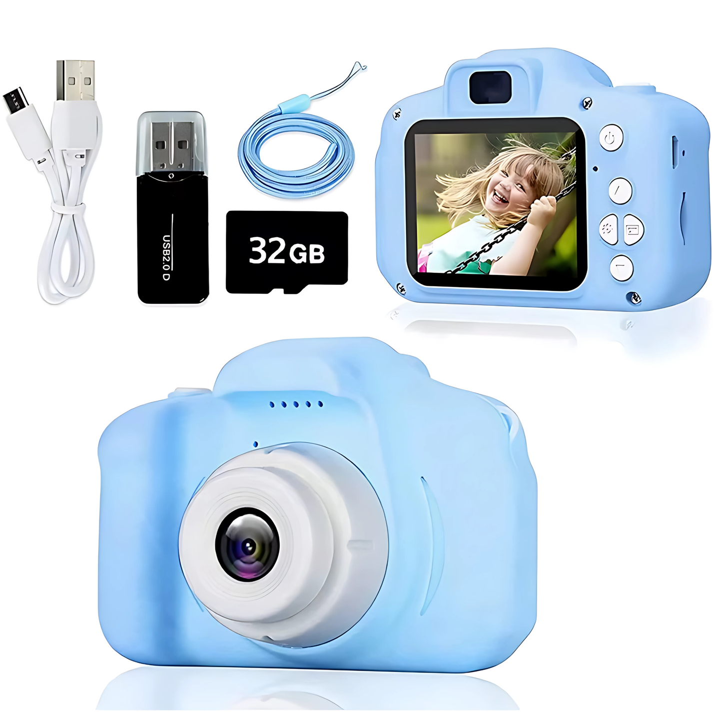 1080P Kids Digital Camera – Educational Toy for Children with Surprise Gift 🎁