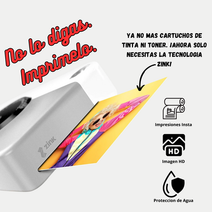 Kodak Printomatic – Cámara Instantánea Compacta con Impresión Zink (Gris)